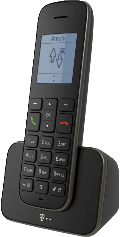Telekom Sinus 207 schnurloses analog Telefon Schwarz